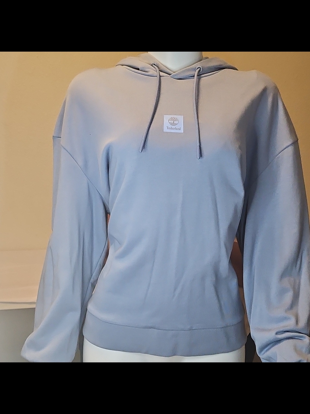 Timberland Logo Hoodie in Light Gray